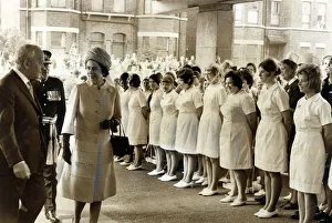 The Queen visits Manchester, 23rd June 1971. St Mary's Hosptal The Queen visits Manchester, 23rd June 1971. St Mary's Hosptal
