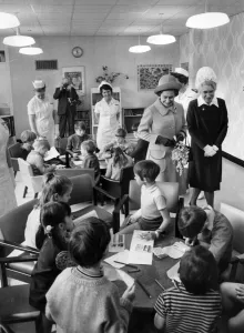 The Queen visits new £6 million Leighton Hospital in Crewe, 4th May 1972 The Queen visits new £6 million Leighton Hospital in Crewe, 4th May 1972