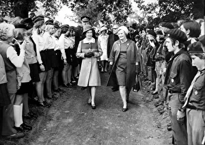 The Queen on walkabout at the Royal Show in 1972. She walked through the Town The Queen on walkabout at the Royal Show in 1972. She walked through the Town