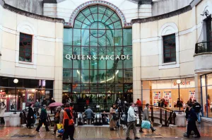 Queens Arcade, Cardiff, Wales. 21st May 1994 Queens Arcade, Cardiff, Wales. 21st May 1994