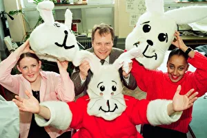 A rabbits costume made by students of fashion at Teesside College of Arts & Design was A rabbits costume made by students of fashion at Teesside College of Arts & Design was