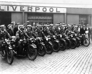 RAC Scouts August 1932 who will be keeping control of traffic congestion at the Ulster TT RAC Scouts August 1932 who will be keeping control of traffic congestion at the Ulster TT
