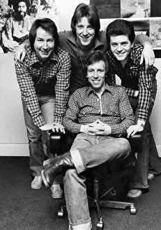 Racey pop group at the EMI offices London January 1979 P005576 Racey pop group at the EMI offices London January 1979 P005576