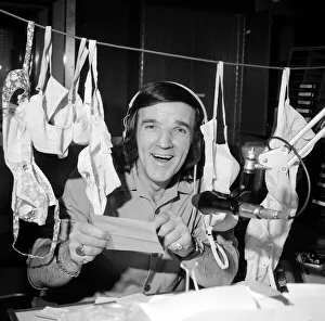 Radio DJ Alan Freeman is the host on a Monday to Friday radio record programme Radio DJ Alan Freeman is the host on a Monday to Friday radio record programme