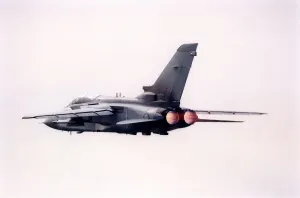 A RAF Panavia Tornado, twin-engine, variable-sweep wing multi role combat aircraft A RAF Panavia Tornado, twin-engine, variable-sweep wing multi role combat aircraft
