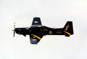 A RAF trainer aircraft the Short Tucano T1. Circa: September, 1998 A RAF trainer aircraft the Short Tucano T1. Circa: September, 1998