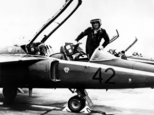The RAF's Red Arrows squadron leader, Bill Aspinall (right The RAF's Red Arrows squadron leader, Bill Aspinall (right