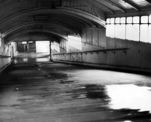 The ramp leading down to the platform at Felling Railway Station on 14th January 1970 The ramp leading down to the platform at Felling Railway Station on 14th January 1970