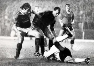 Rangers versus Osasuna UEFA cup September 1985 European football Ibrox park score 1 Rangers versus Osasuna UEFA cup September 1985 European football Ibrox park score 1