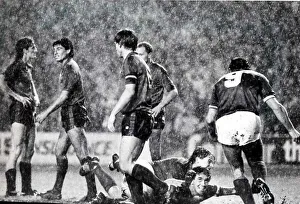 Rangers versus Osasuna UEFA cup September 1985 European football Ibrox Park score 1 Rangers versus Osasuna UEFA cup September 1985 European football Ibrox Park score 1