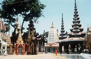 Rangoon Burma Shwe Dagon Pagoda and others nearby Rangoon Burma Shwe Dagon Pagoda and others nearby