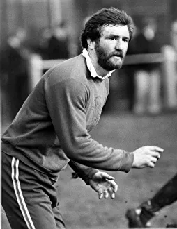 Ray Gravell - Wales and British Lions rugby player pictured during a Welsh training Ray Gravell - Wales and British Lions rugby player pictured during a Welsh training