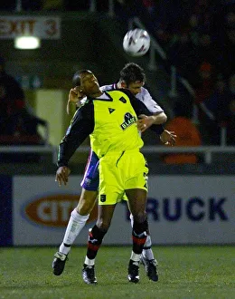 Ray Warburton, football player of Rushden Diamonds and Curtis Woodhouse of Sheffield Ray Warburton, football player of Rushden Diamonds and Curtis Woodhouse of Sheffield