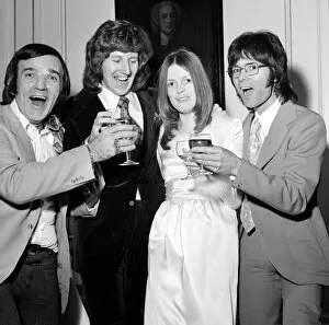 Images Dated 31st March 1973: record producer and songwriter David Mackay and his new bride Brenda Challis enjoy a