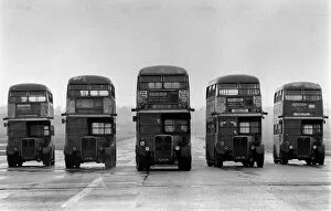 Images Dated 1st June 1979: Red Arrow Double Decker Buses - June 1979