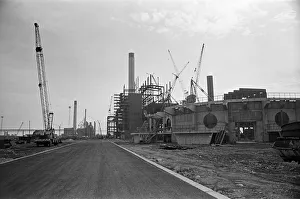 Redcar steel complex under construction. 1975 Redcar steel complex under construction. 1975