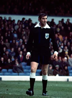 Referee Jack Taylor during the Leeds v Norwich City match January 1977 Referee Jack Taylor during the Leeds v Norwich City match January 1977