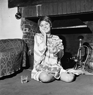 Relaxing at her mother's country home near Reading, was 22-year-old actress Relaxing at her mother's country home near Reading, was 22-year-old actress