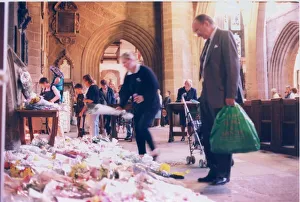 Rememberance of Princess Diana the Princess of Wales. Flowers are layed in Rememberance of Princess Diana the Princess of Wales. Flowers are layed in