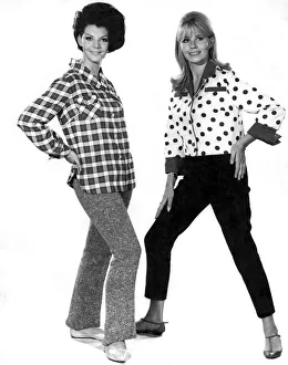 Reveille Fashions 1966: Short-cut shirt, Jo Ann Asher. Hipster shirt, Barbara Ray Reveille Fashions 1966: Short-cut shirt, Jo Ann Asher. Hipster shirt, Barbara Ray