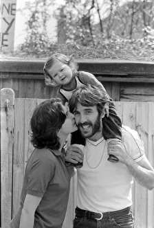 Ricardo Villa with his wife and child the day after winning the FA Cup Ricardo Villa with his wife and child the day after winning the FA Cup