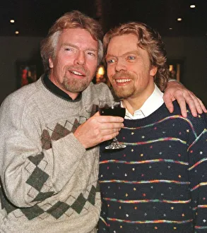 Richard Branson meets Richard Branson March 1998 in the Virgin Club House lounge at Richard Branson meets Richard Branson March 1998 in the Virgin Club House lounge at