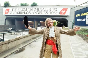 Richard Branson seen here at the entrance of the tunnel leading to the Heathrow terminals Richard Branson seen here at the entrance of the tunnel leading to the Heathrow terminals