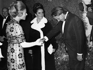 Richard Burton and Elizabeth Taylor meet the Duchess of Kent 1967 Elizabeth Richard Burton and Elizabeth Taylor meet the Duchess of Kent 1967 Elizabeth