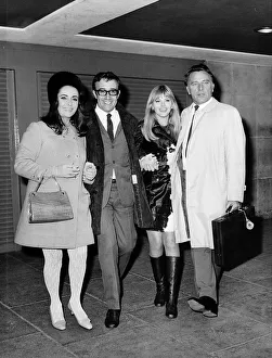 Richard Burton with Elizabeth Taylor Peter Sellers and Britt Ekland Richard Burton with Elizabeth Taylor Peter Sellers and Britt Ekland