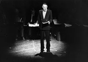 Richard Burton at play reading at Duke of Yorks Theatre London - February 1982 Richard Burton at play reading at Duke of Yorks Theatre London - February 1982