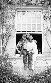Rick Wakeman and family seen here at home. May 1982 82 2864 Rick Wakeman and family seen here at home. May 1982 82 2864