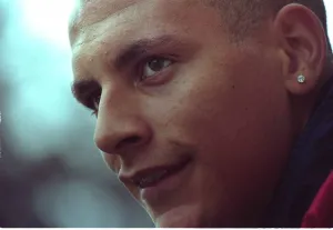 Rio Ferdinand Football player after England's final training session before flying to Rio Ferdinand Football player after England's final training session before flying to