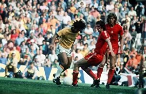 Images Dated 6th July 1974: Rivelino Brazilian footballer playing in the World Cup against Poland in 1974