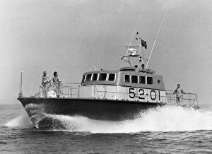 Images Dated 19th April 1971: The RNLIs new prototype life-boat was demonstrated today at Littlehampton