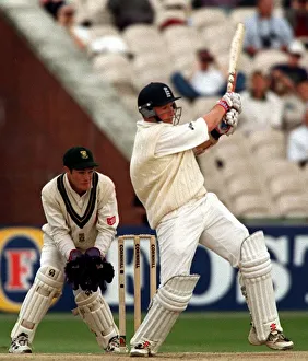 Robert Croft at the wicket against South Africa July 1998 during the last over of Robert Croft at the wicket against South Africa July 1998 during the last over of