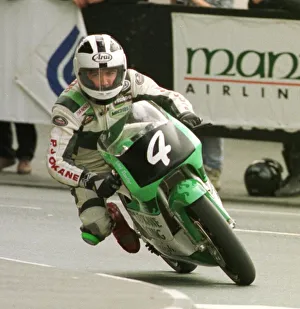 Robert Dunlop winner at the Isle of Man TT June 1998 despite having a broken leg Robert Dunlop winner at the Isle of Man TT June 1998 despite having a broken leg