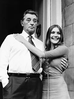 Robert Mitchum Actor and Judy Buxton Actress on the set of the re make of the Film The Robert Mitchum Actor and Judy Buxton Actress on the set of the re make of the Film The