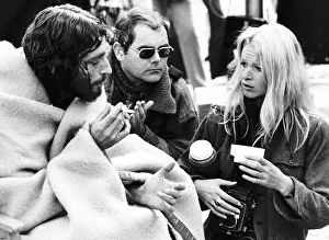 Robert Powell Actor playing the part of Jesus talks with his wife Babs Lord former dancer Robert Powell Actor playing the part of Jesus talks with his wife Babs Lord former dancer