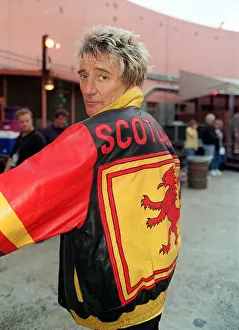 Rod Stewart wearing Scottish leather jacket June 1999 In Manhattan NEW YORK USA Rod Stewart wearing Scottish leather jacket June 1999 In Manhattan NEW YORK USA