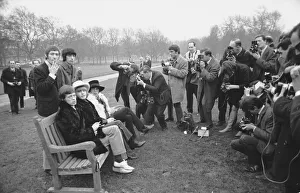 Rolling Stones in Green Park, London, for a photocall 11th January 1967 Rolling Stones in Green Park, London, for a photocall 11th January 1967