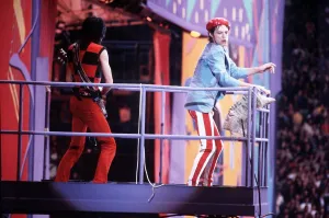 The Rolling Stones, Mick Jagger at Wembley Stadium. June 1982 The Rolling Stones, Mick Jagger at Wembley Stadium. June 1982