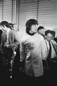 Rolling Stones singer Mick Jagger holding a press conference at Granada Studios in Soho Rolling Stones singer Mick Jagger holding a press conference at Granada Studios in Soho