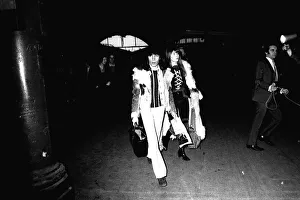 Rolling Stones: Bill Wyman & his girlfriend Astrid arrive at Newcastle Central Station Rolling Stones: Bill Wyman & his girlfriend Astrid arrive at Newcastle Central Station