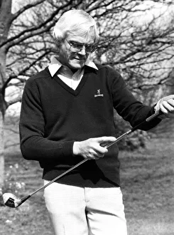 Ron Frost Golf Professional with his patented golf club shaft. 14th April 1983 Ron Frost Golf Professional with his patented golf club shaft. 14th April 1983
