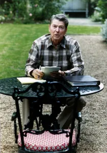 Ronald Reagan, Former President of the United States of America USA. 12th June 1989 Ronald Reagan, Former President of the United States of America USA. 12th June 1989