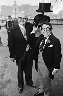 The Two Ronnies (Ronnie Barker and Ronnie Corbett), after receiving their decorations The Two Ronnies (Ronnie Barker and Ronnie Corbett), after receiving their decorations