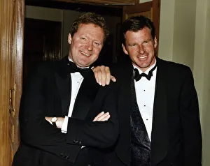 Rory Bremner Comedian and Impressionist is seen with Golfer Nick Faldo at a function Rory Bremner Comedian and Impressionist is seen with Golfer Nick Faldo at a function