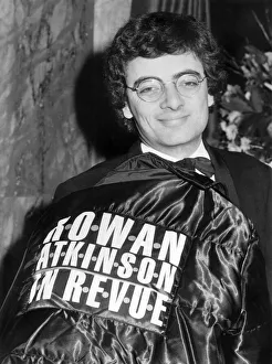 Rowan Atkinson voted TV Personality for his review comedy of the year at the Society of Rowan Atkinson voted TV Personality for his review comedy of the year at the Society of