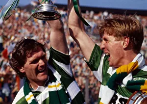 Roy Aitken & Anton Rogan holding up trophy May 1988 sdrscottishcupfinal Roy Aitken & Anton Rogan holding up trophy May 1988 sdrscottishcupfinal