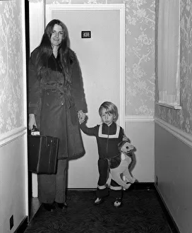 Roy Orbison's wife Barbara Anne Marie his son Wesley Oct 1973 Roy Orbison's wife Barbara Anne Marie his son Wesley Oct 1973